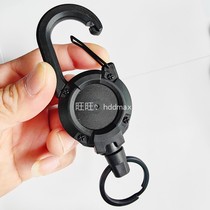 Road subkey buckle telescopic buckle high rebound telescopic steel wire wire key ring anti-theft anti-theft telescopic key buckle