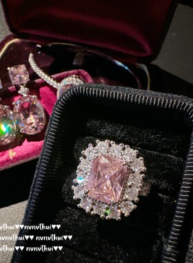 繁花仙女鸽子蛋宝石手镯 帕帕拉恰镀18k金 阿盖尔粉水滴锆石