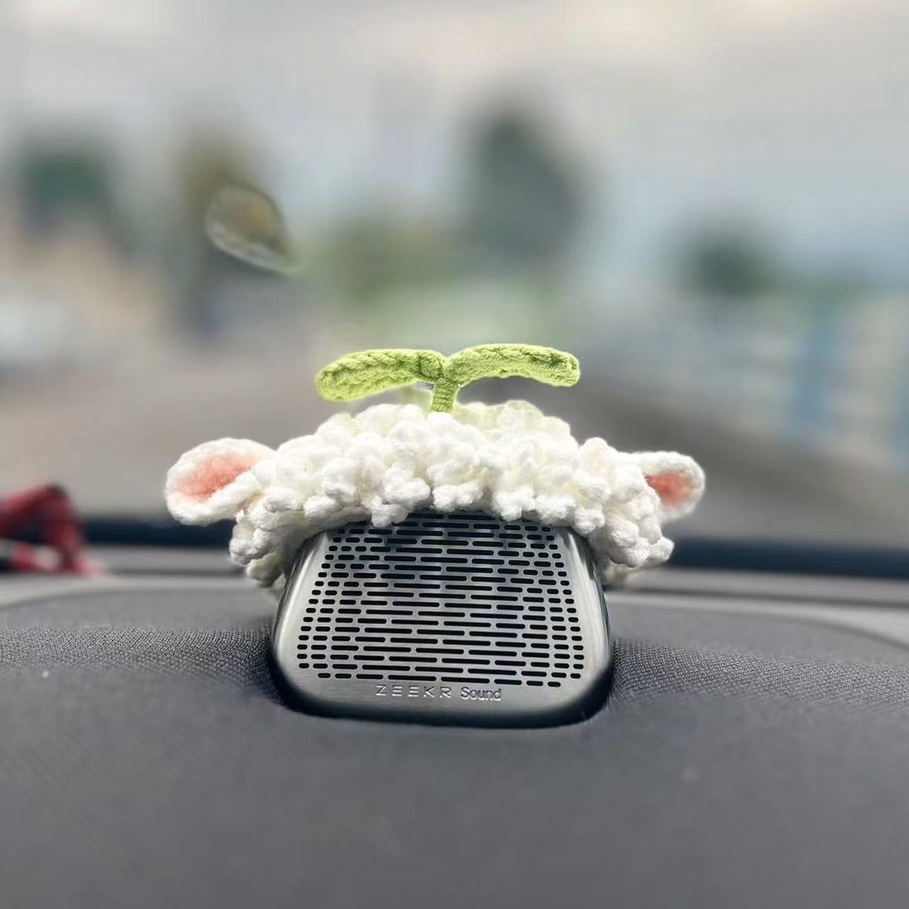 中国红喵公主哪吒极氪007GT/001/7X中置音响帽子装饰品猫耳朵摆件 - 图3