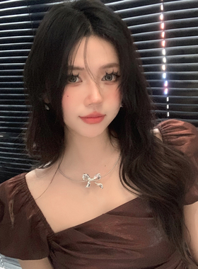 名媛千金立体大蝴蝶结项链