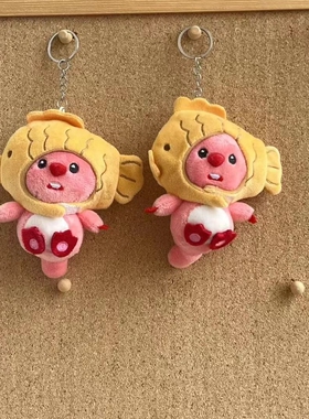 新款小海狸loopy玩偶鲷鱼烧生日
