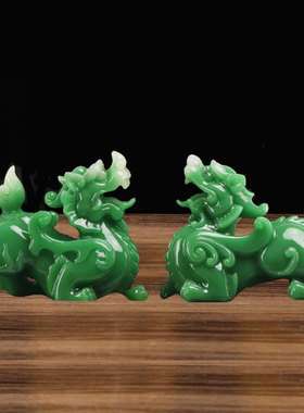 招财貔貅摆件一对大号小号办公桌客厅玄关家居风水装饰品开业礼品