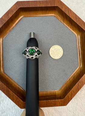 中古vintage复古宫廷风戒指红色宝塔喜庆戒指