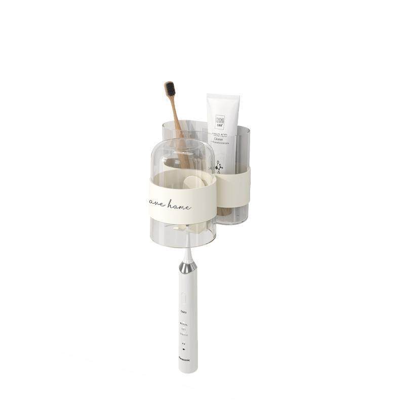 牙刷架家用免打孔壁挂式洗手间牙刷置物架子多功能漱口杯收纳套装,淘宝优惠券,粉丝福利购,淘宝优惠卷