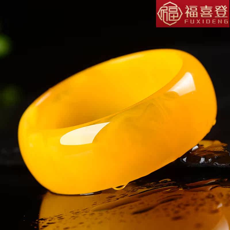 天然波罗的海蜜蜡原石正品玉手镯 福喜登手镯