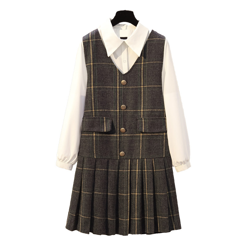 2020秋冬新款大码女装胖mm心机衬衫 慕乐熙大码女装