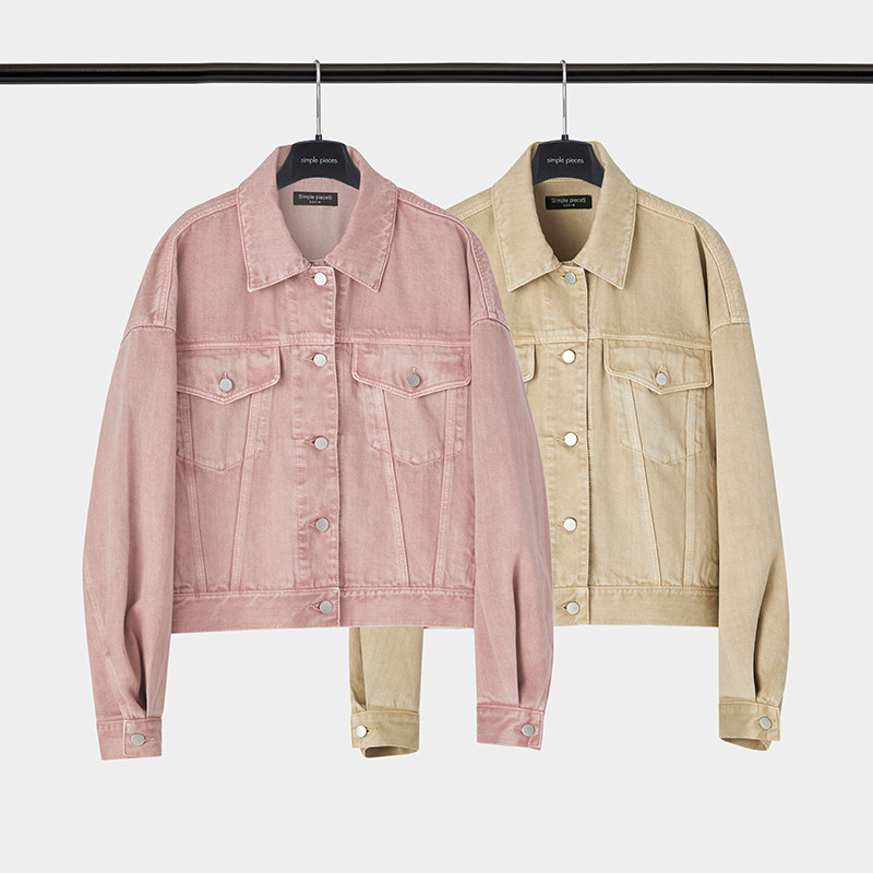 simplepieces短款牛仔外套春款上衣 simplepieces短外套