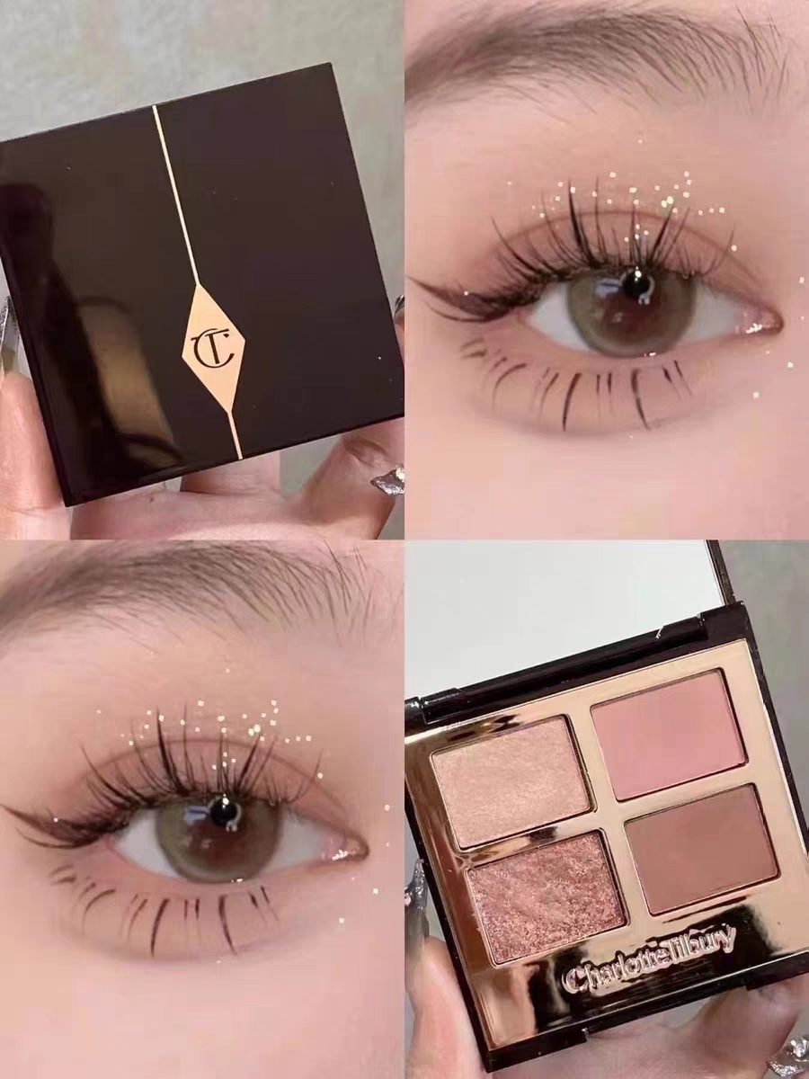 Charlotte Tilbury CT四色眼影盘EE PT哑光大地色 经典奶茶枕边话 - 图3