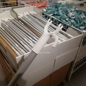 IKEA宜家正品斯利波叉杆简约家用晾晒衣服叉子90cm铝质挂取衣叉杆