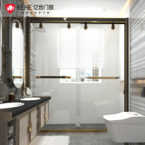 100 million DOORS AND WINDOWS Small Household Type Custom Shower Room Lined steel Shaped Glass Shower for a Home EH-B003