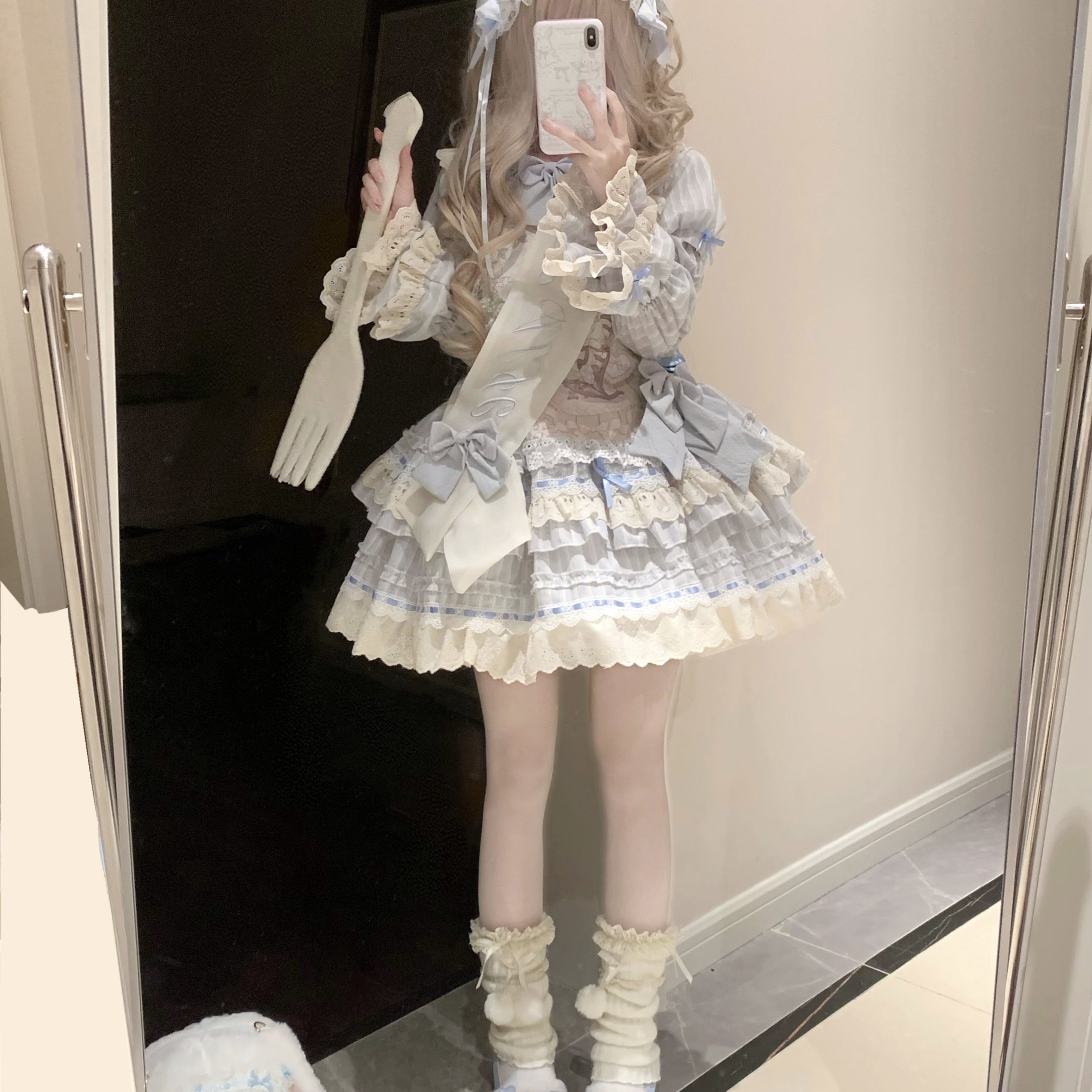 【全款预约】方糖匣子Lolita白日梦低腰doll感洛丽塔可爱op连衣裙,淘宝优惠券,粉丝福利购,淘宝优惠卷