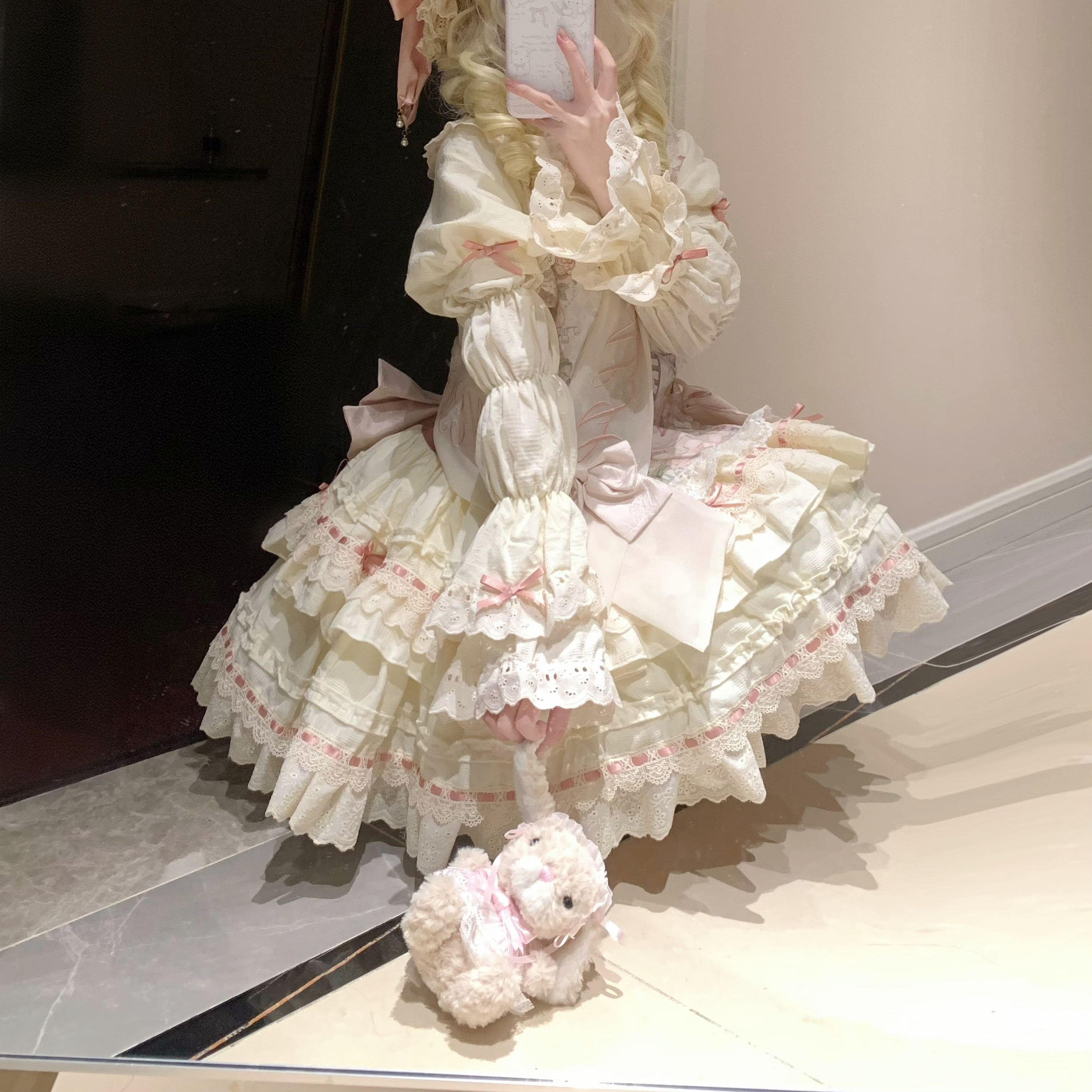 【全款预约】方糖匣子Lolita白日梦低腰doll感洛丽塔可爱op连衣裙