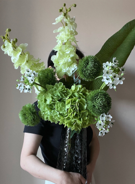 森系设计师手扎高仿真花假花束