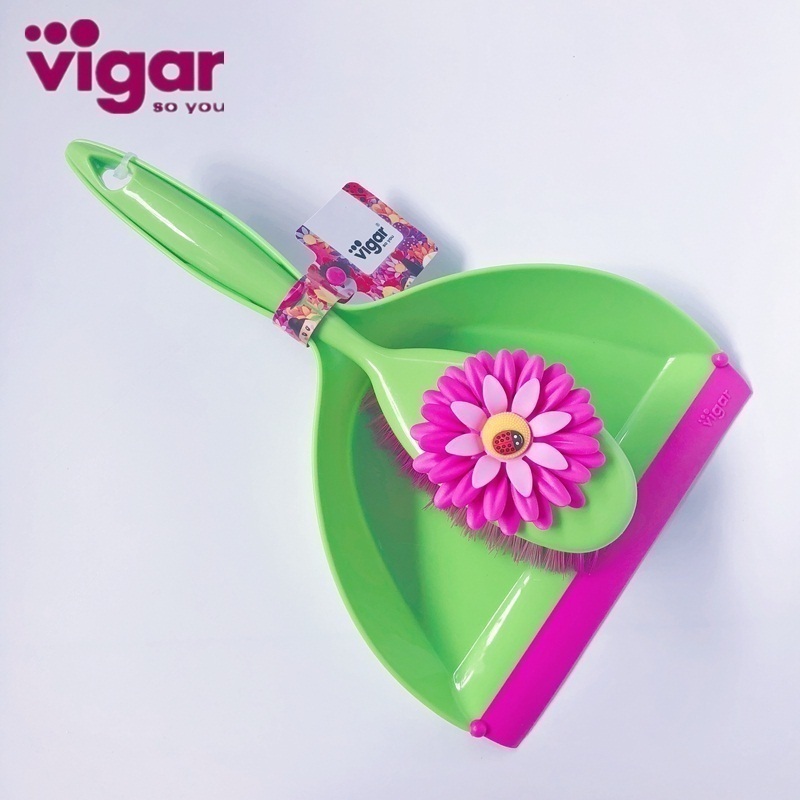 Vigar 維宜卡床掃繁華瓜葉菊畚斗套裝尼龍毛床刷床刷子清潔毛刷