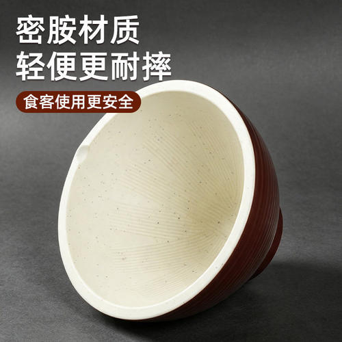 A8特厚密胺碗商用擂椒拌饭碗面碗面馆专用餐饮饭店牛肉面拌面碗 - 图1