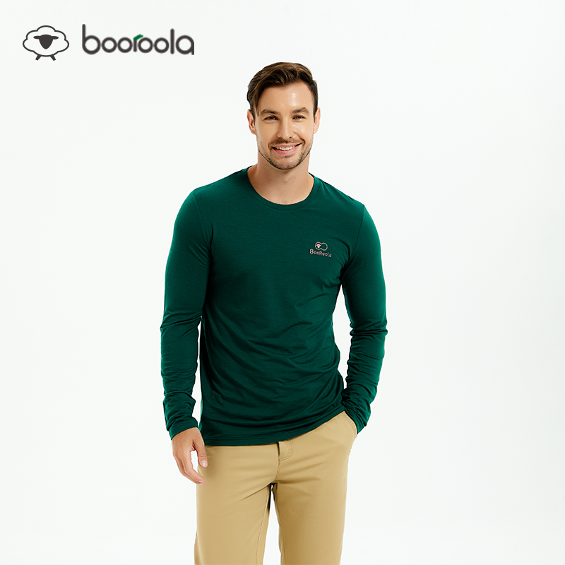booroola帕诺16.5micron可机洗美利奴羊毛长袖男T恤180 户外徒步,淘宝优惠券,粉丝福利购,淘宝优惠卷