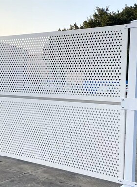 冲孔围挡沿海地区防风施工围栏市政道路围蔽工地隔离镀锌穿孔挡板