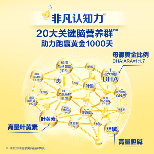 [官方正品]飞鹤飞帆呵护专利OPO促吸收3段奶粉四联包1600g*3盒DHA - 图3