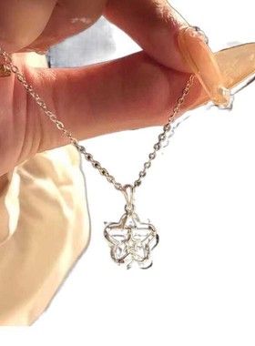 项链平安扣ins锁骨链蝴蝶爱心轻奢小众高级新款设计学生闺蜜