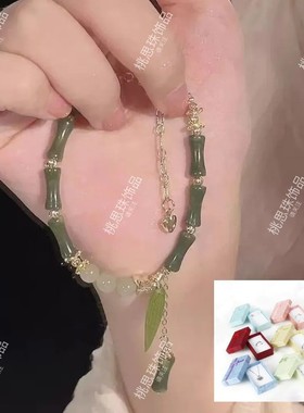 手镯古风仙气新中式铃兰花手链小众百搭简约轻奢闺蜜情侣复古学生