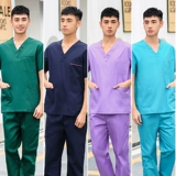 Хлопковый летний тонкий комбинезон, униформа врача, комплект