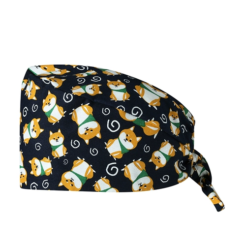 Дышащая хлопковая униформа медсестры, рабочая шапка