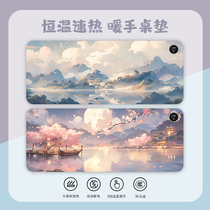 Heating Mouse Pad Country Wind Winter Learning Office Warm Hand Mouse Pad Heating Mouse Pad Small Size Advanced Senses Laptop Keyboard Mat Table Cushion Simple Anti Slip Waterproof Home Mouse Mat