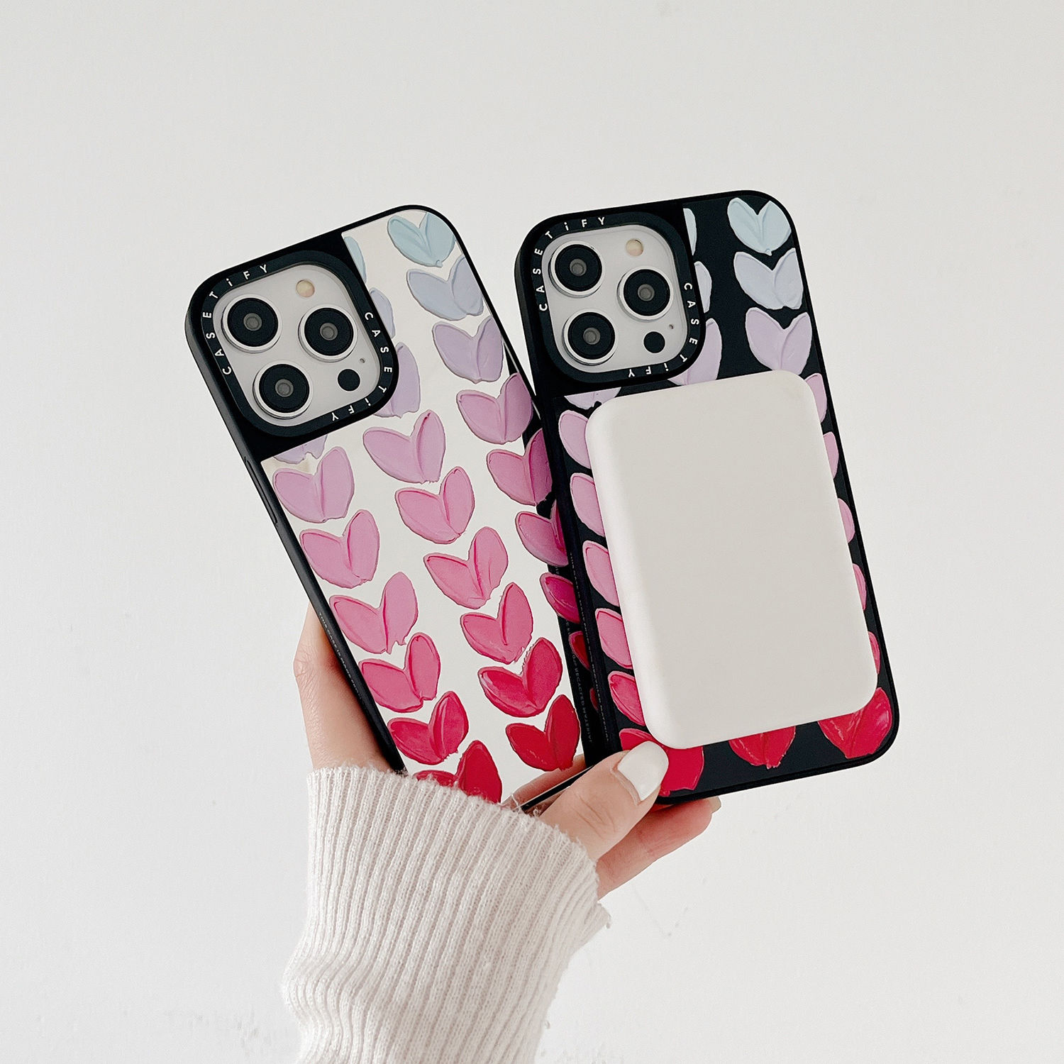 CASETiFY͌联名苹果caseti镜面磁吸14手机壳13promax原版11miko女孩12渐变爱心高 - 图2