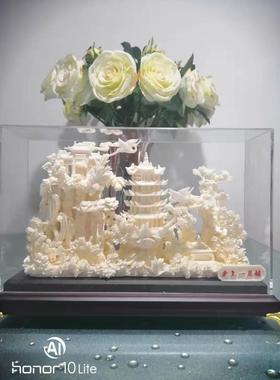 骨雕商务风湖北武汉特色书房摆件