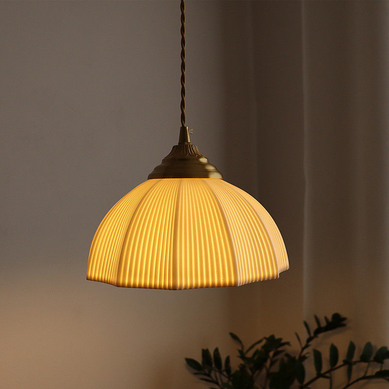 日式复古黄铜陶瓷吊灯简约卧室床头餐厅吧台玄关过道民宿飘窗灯具,淘宝优惠券,粉丝福利购,淘宝优惠卷