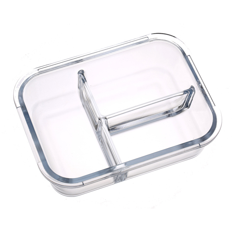 Glass Lunch Box Microwavable Bento Box 微波炉饭盒玻璃保鲜盒 - 图3