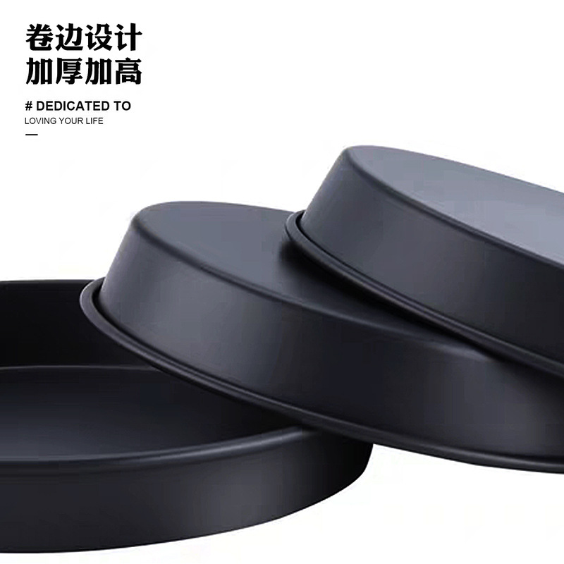 Round Pizza Plate Pan Deep Dish Tray Mold Baking Tool Mould - 图1