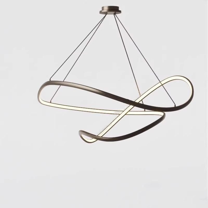 简约风展厅创意led餐厅吊灯线条异形造型灯客厅书房服装店样板间,淘宝优惠券,粉丝福利购,淘宝优惠卷