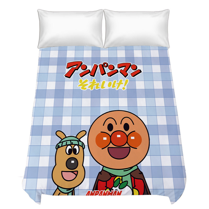 儿童面包超人卡通磨毛床单可爱饼干学生寝室居家卧室单人被单,淘宝优惠券,粉丝福利购,淘宝优惠卷