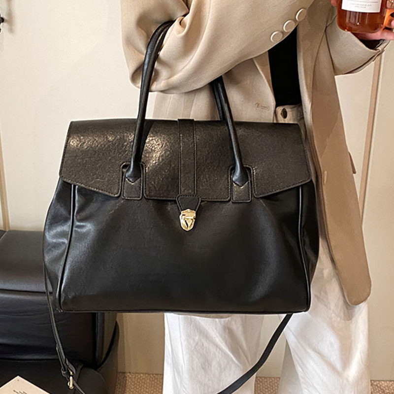 复古时尚休闲托特包2025春季新款潮流百搭大容量单肩包高级感大包,淘宝优惠券,粉丝福利购,淘宝优惠卷