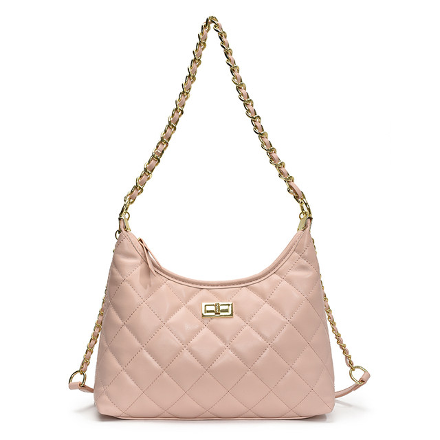 Small fragrant style rhombus chain shoulder bag