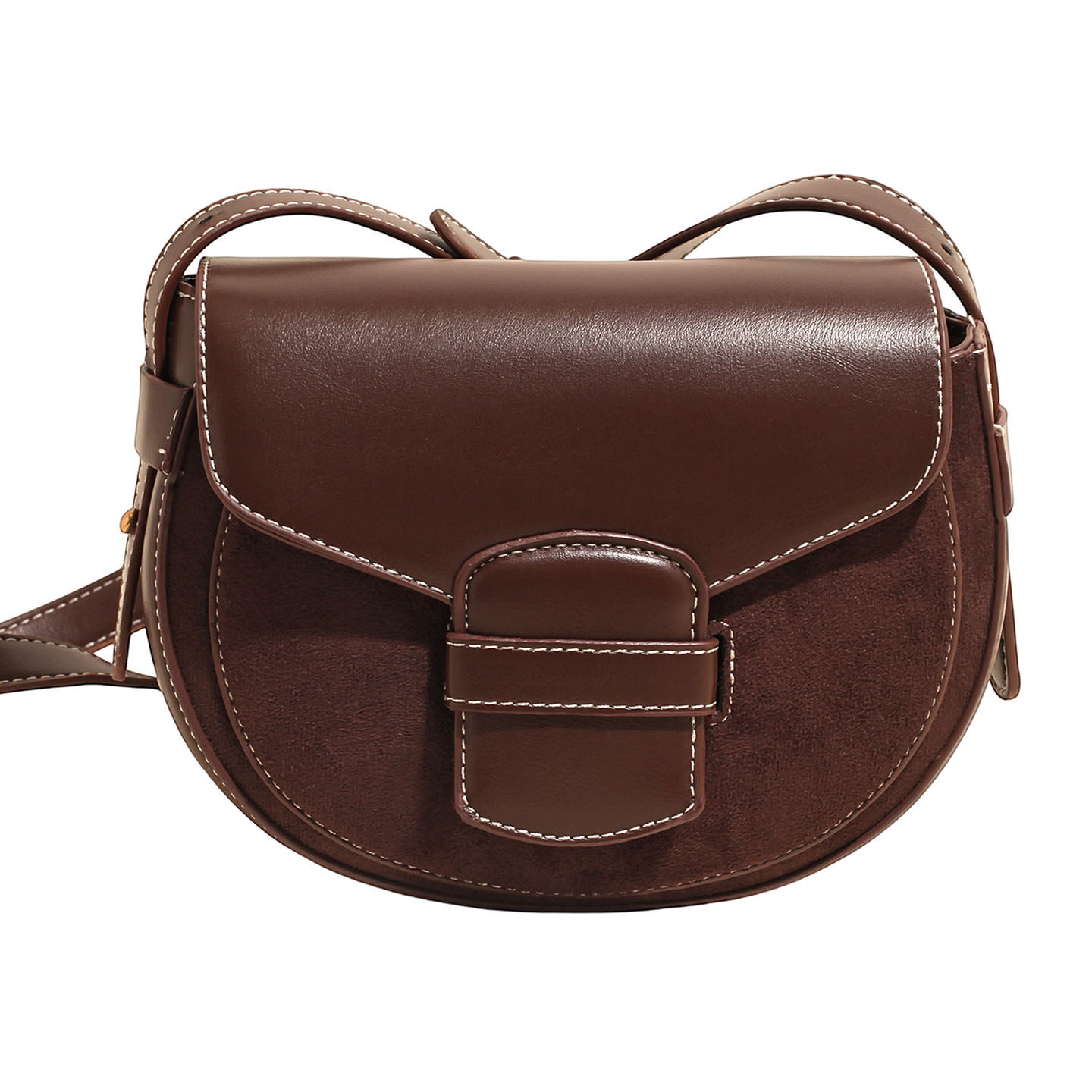 高级质感斜跨马鞍包2025女秋冬新款时尚潮韩国ins百搭精致单肩包,淘宝优惠券,粉丝福利购,淘宝优惠卷