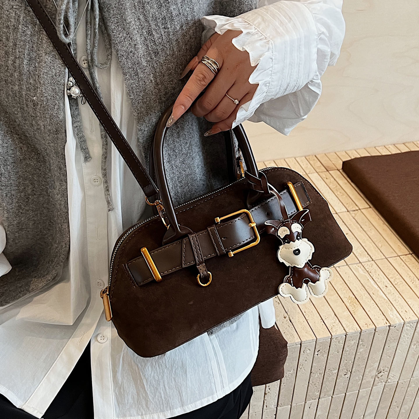 韩国轻奢手提腋下包包女2025新款潮时尚铂金包超火百搭单肩斜挎包,淘宝优惠券,粉丝福利购,淘宝优惠卷