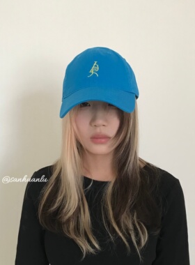 三环路可爱手写体四季鸭舌帽