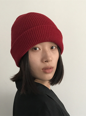 三环路包头帽纯色简约冬厚保暖帽