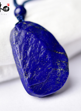 雨沐田青金石原石吊坠男女随型款