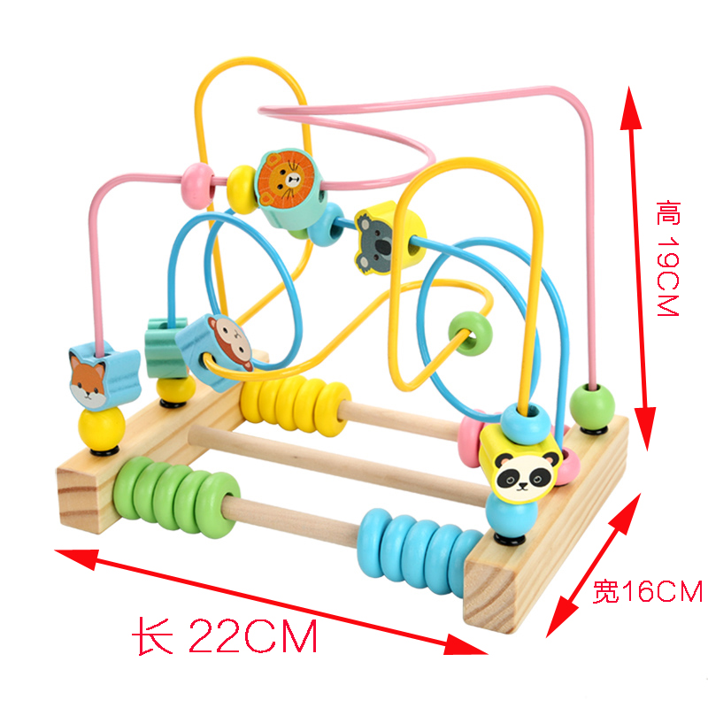 大号串珠绕珠1-2-3周岁 早教婴幼儿童6-12个月宝宝益智力积木玩具 - 图3