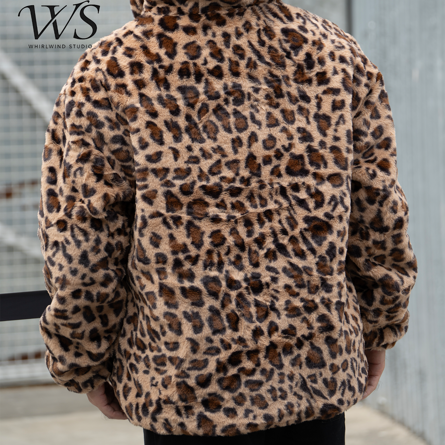 豹纹连帽皮草外套男女冬季加厚保暖绒感夹克,淘宝优惠券,粉丝福利购,淘宝优惠卷