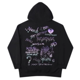 Hiphop Hiphop hiphop xxx Rap American Vintage Vintage Double -Side Wleater Тяжелые длинные рукава