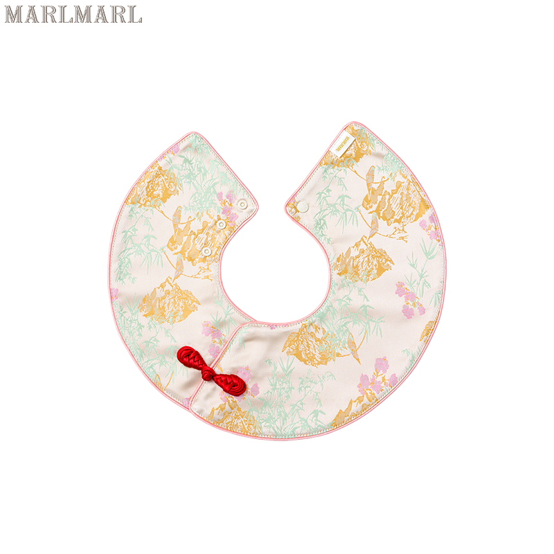 MARLMARL children's bibs baby saliva towel reunion series new year limited saliva towel yuan06 gilt powder