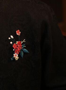 石榴花发簪古风日常汉服盘