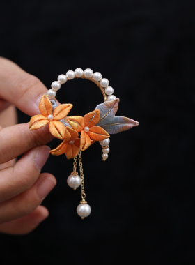 中式缠花花朵衣服胸针旗袍装饰品