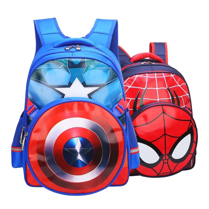 Spiderman schoolbags children's school bag 1-3-6 grade - 图0