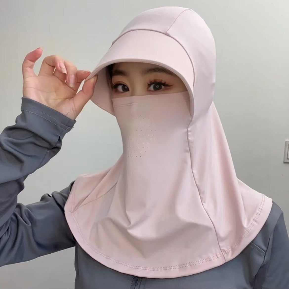 Tan buster! Full face sun protection mask is super breathable