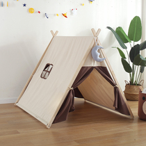 Nordic Ins Tent Indoor Children Boy Play House Home Toy House Girl Princess House Cotton Canvas Room